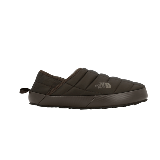 The North Face Women's Thermoball Traction Mule V Slippers - Dark Chestnut on a plain white background