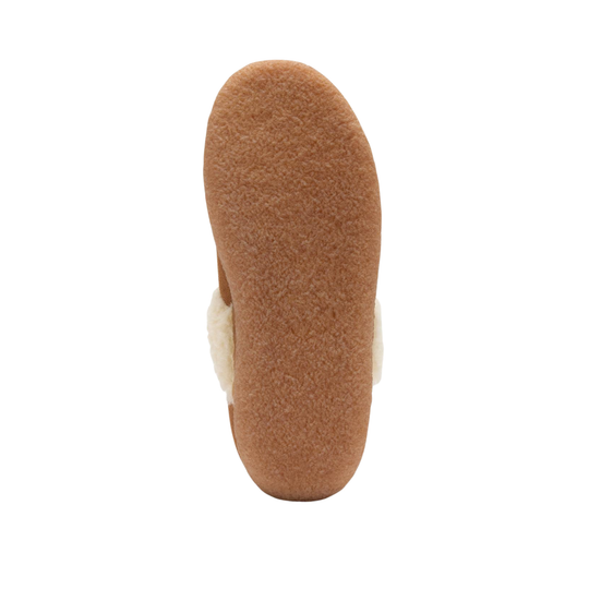 bottom brown rubber sole of slipper