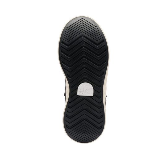 Black sorel rubber sole bottom boot