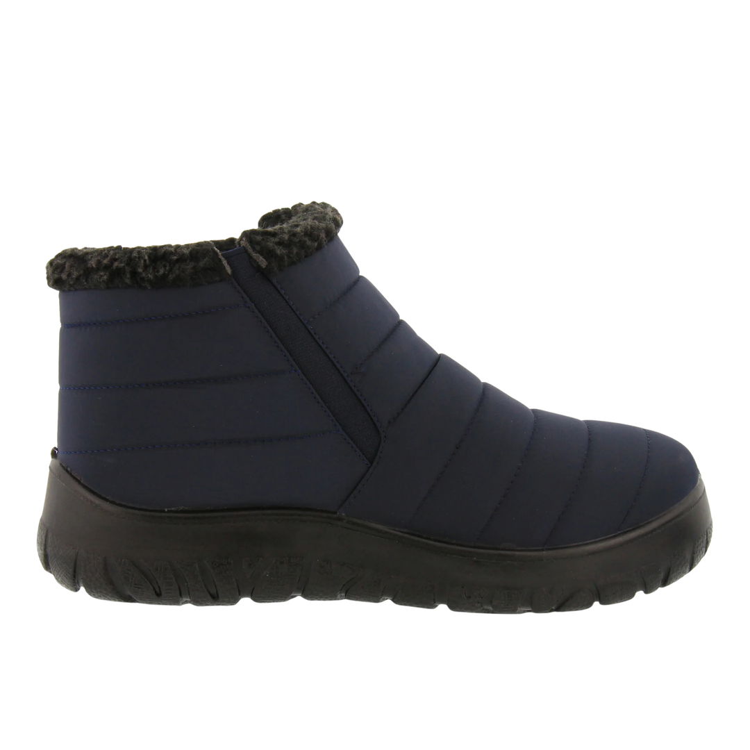 Flexus Women's Melba Winter Boots - Navy on a plain white background