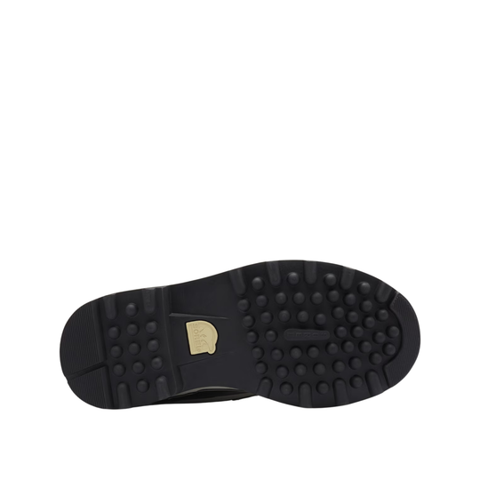 Black sole of a shoe on a white background