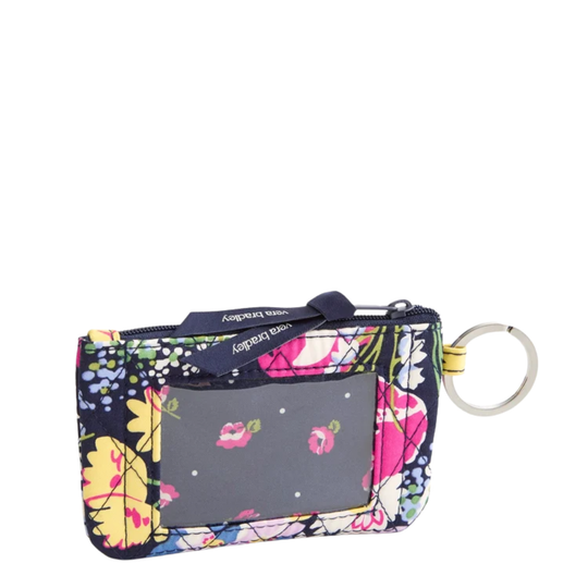 Floral patterned keychain pouch on a white background