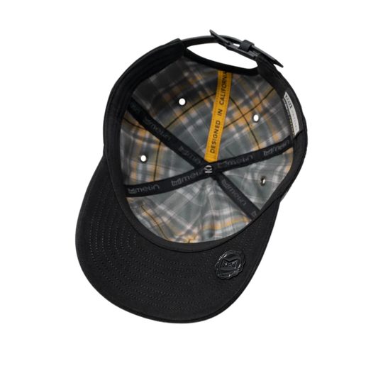 Flannel insulated inside with an interior black brim on a plain white background