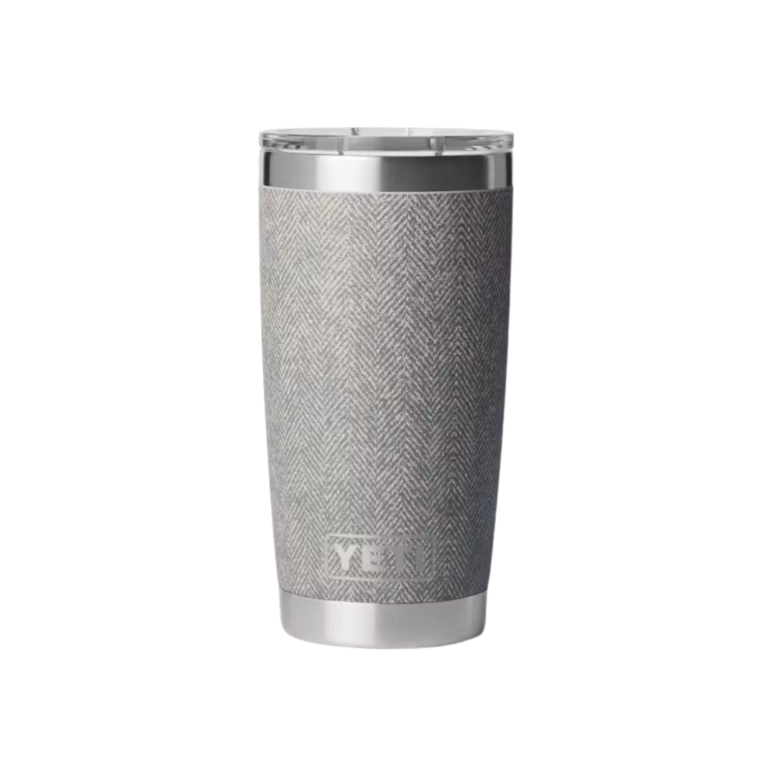YETI Rambler 20 oz Tumbler With Magslider Lid - Riverhead Green on a plain white background