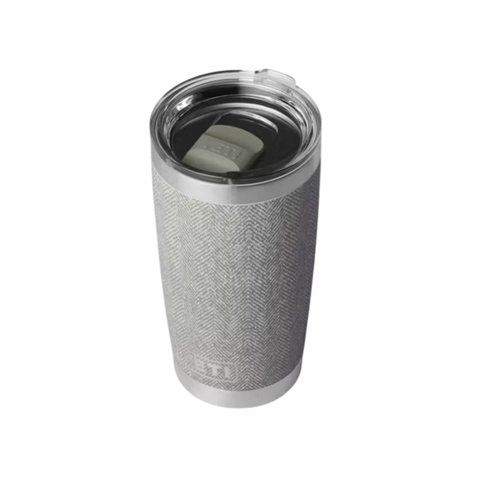 YETI Rambler 20 oz Tumbler With Magslider Lid - Riverhead Green on a plain white background