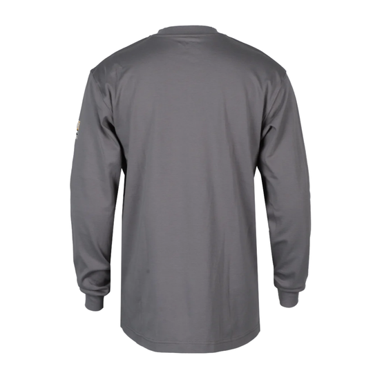 NKE Men's Flame Resistant Henley Top - Grey