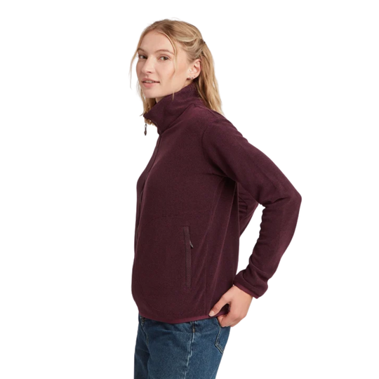 Sherpa Women's Rolpa Full Zip Fleece - Merlot