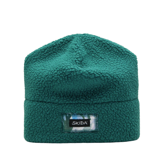 Skida High Pile Polartec Fleece Hat - Glade on a white background
