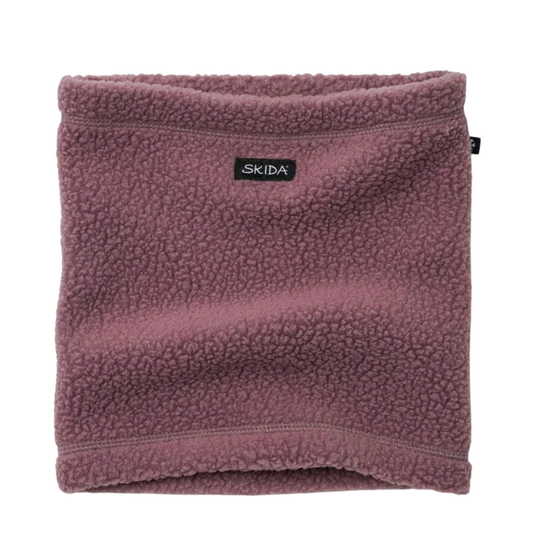 Skida High Pile Polartec Fleece Neckwarmer - Sugarplum on a white background