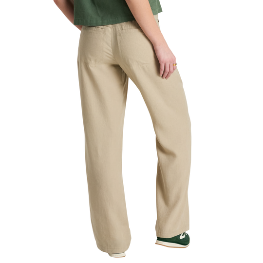 Kuhl Women's Fresco Pant - Driftwood on a white background. Back profile view.
