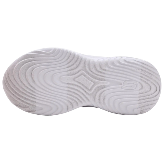 bottom white sole of girls shoe on white background