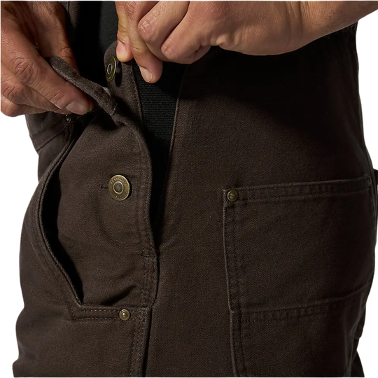 Carhartt Men's Loose Fit Insulated Bib Overall - Dark Brown