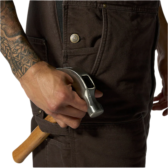 Carhartt Men's Loose Fit Insulated Bib Overall - Dark Brown