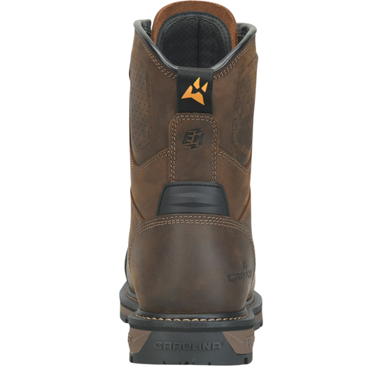 Carolina Men's PowerTrex Blockade 8 Inch Heat Resisting Waterproof Composite Toe Work Boots - Dark Brown