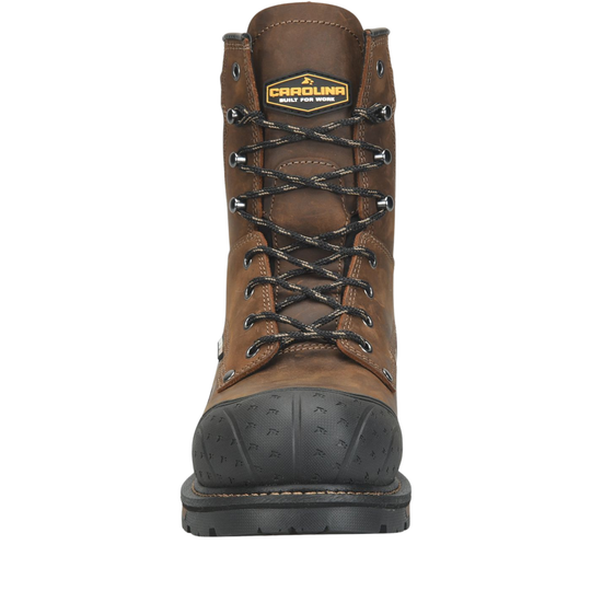Carolina Men's PowerTrex Blockade 8 Inch Heat Resisting Waterproof Composite Toe Work Boots - Dark Brown