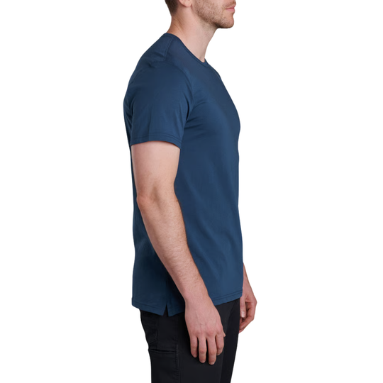 Kuhl Men's Superair T - Pirate Blue on male model on a white background