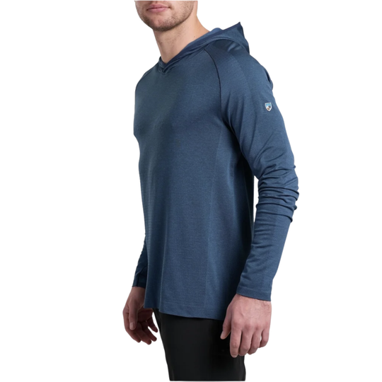 Kuhl Men's Eclipser Hoody - Pirate Blue on male model on a white background