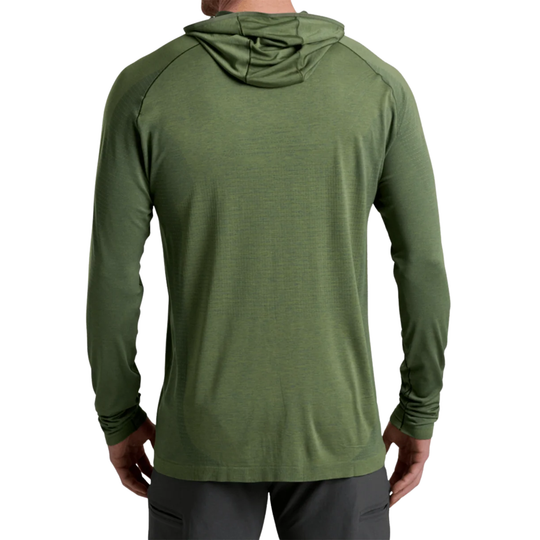 Kuhl Men's Eclipser Hoody - Cypress on a male model on a white background