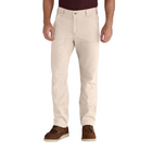Beige pants worn by a person on a white background