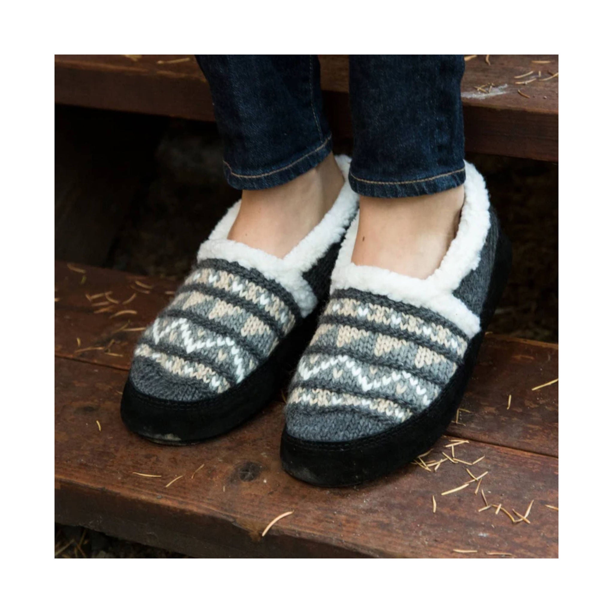 Acorn Women's Nordic Moc Slipper Nordic Grey – Lenny's Shoe