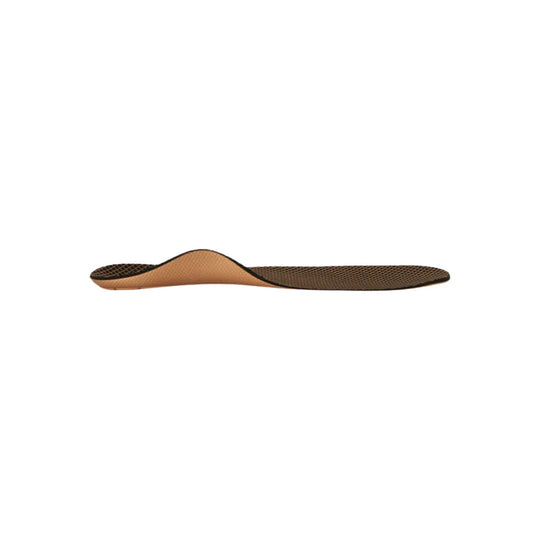 Insole with brown and beige color on a white background