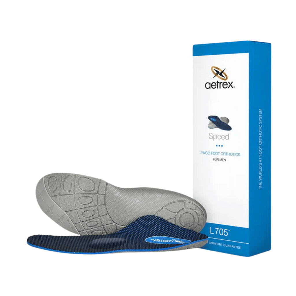 Aetrex Men's Speed With Metatarsal Support Orthotics - Blue - Lenny's Shoe & Apparel