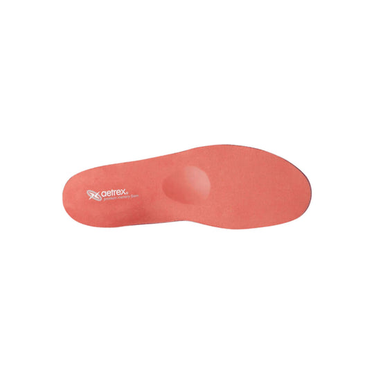Aetrex Women's Premium Memory Foam Medium to High Arch With Metatarsal Support Orthotics - Peach - Lenny's Shoe & Apparel