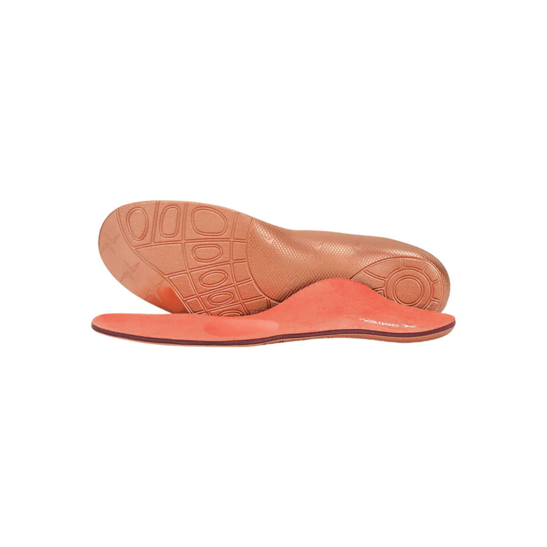Aetrex Women's Premium Memory Foam Medium to High Arch With Metatarsal Support Orthotics - Peach - Lenny's Shoe & Apparel