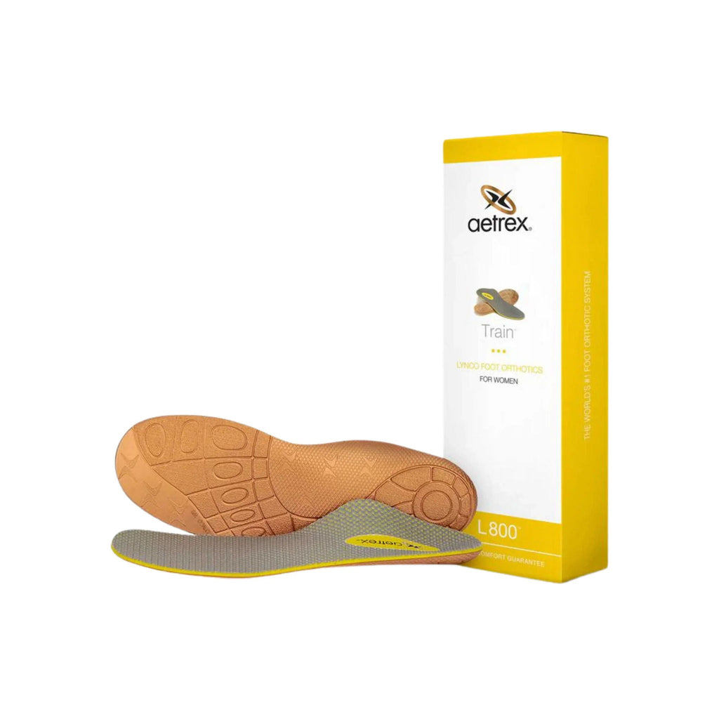 Aetrex Women's Train Medium to High Arch Orthotics - Yellow - Lenny's Shoe & Apparel