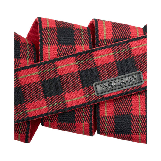 Arcade Plaid Belt - Red/Black - Lenny's Shoe & Apparel