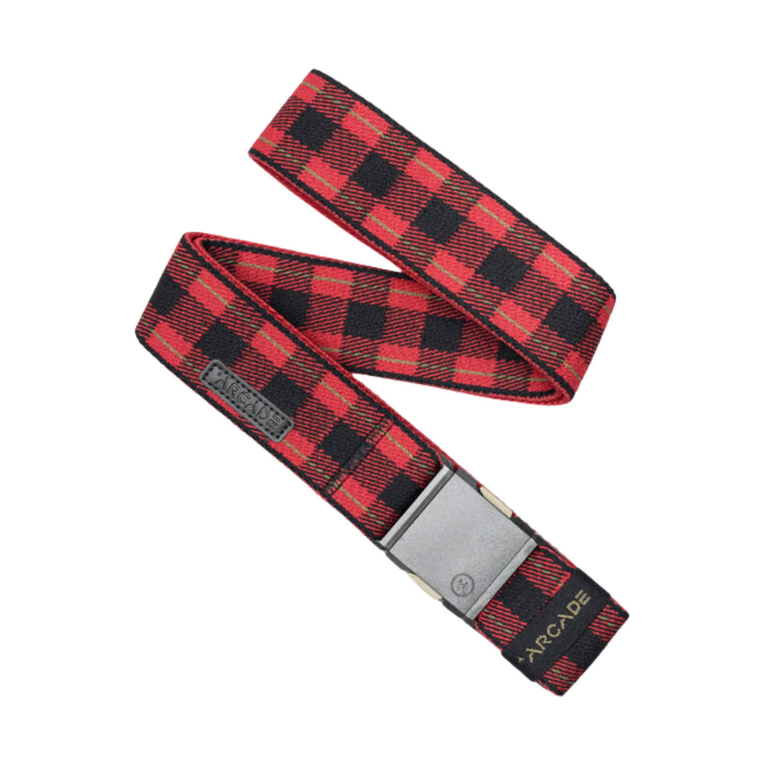 Arcade Plaid Belt - Red/Black - Lenny's Shoe & Apparel