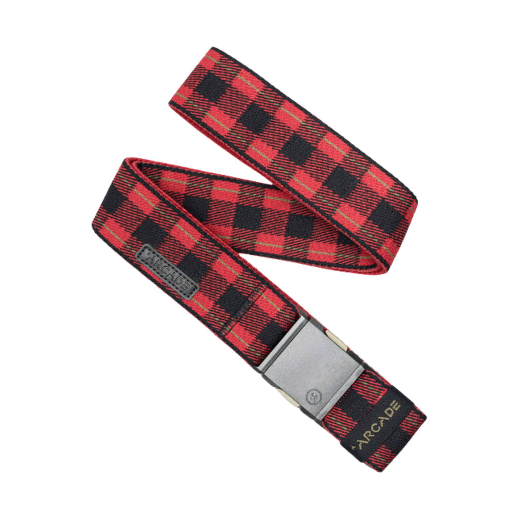 Arcade Plaid Belt - Red/Black - Lenny's Shoe & Apparel