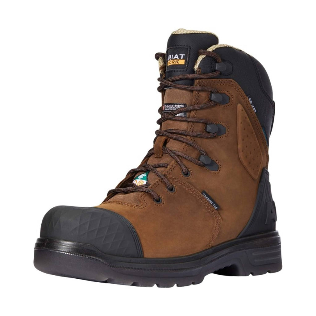 Ariat Men's Turbo Outlaw 8" CSA Waterproof 400G Insulated Carbon Safety Toe Work Boot - Dark Brown - Lenny's Shoe & Apparel