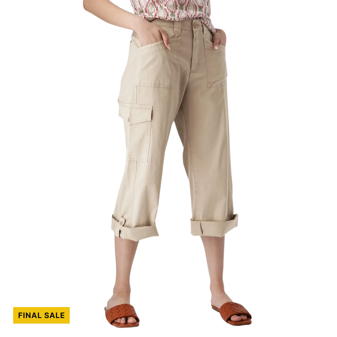 Aventura Women's Arden Mid Rise Wide Leg Utility Pant - Simply Taupe - FINAL SALE - Lenny's Shoe & Apparel