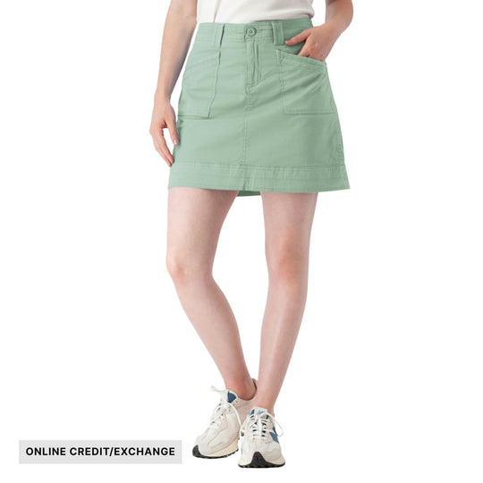Aventura Women's Arden Woven Organic Skort - Granite Green - ONLINE CREDIT/EXCHANGE - Lenny's Shoe & Apparel