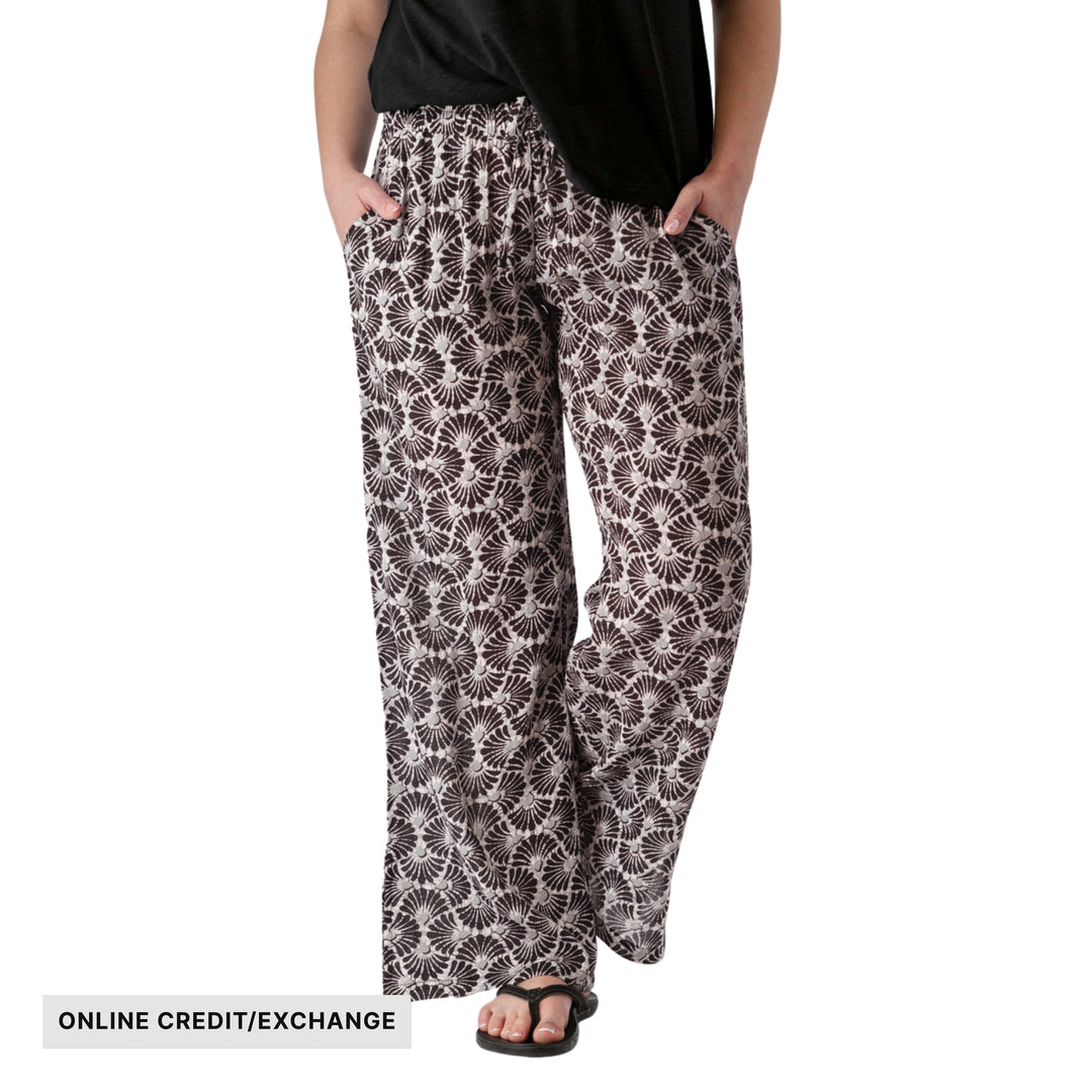 Aventura Women's Sorrento Crepe Wide Leg Ankle Pant - Black - ONLINE CREDIT/EXCHANGE - Lenny's Shoe & Apparel