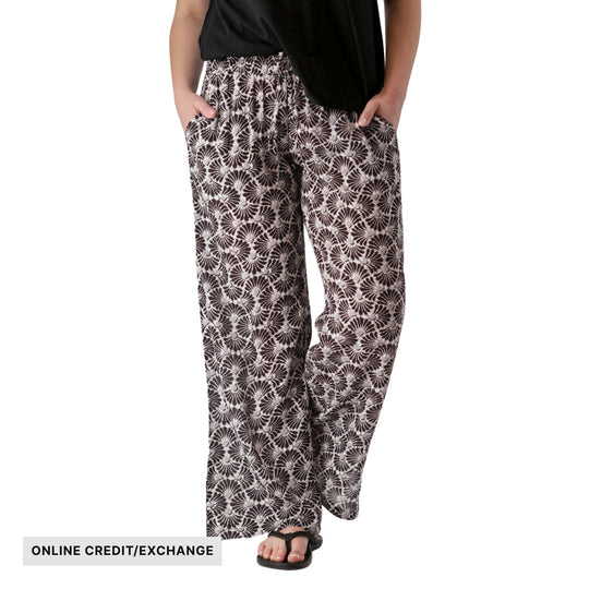 Aventura Women's Sorrento Crepe Wide Leg Ankle Pant - Black - ONLINE CREDIT/EXCHANGE - Lenny's Shoe & Apparel