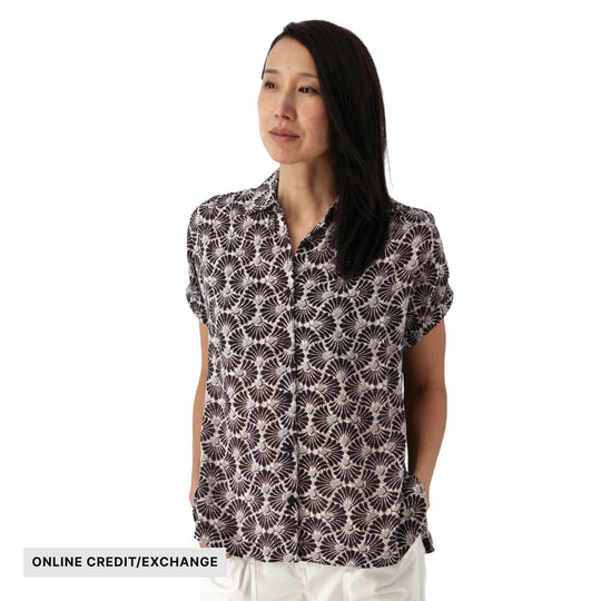 Aventura Women's Sorrento Printed Dolman Top - Black - ONLINE CREDIT/EXCHANGE - Lenny's Shoe & Apparel
