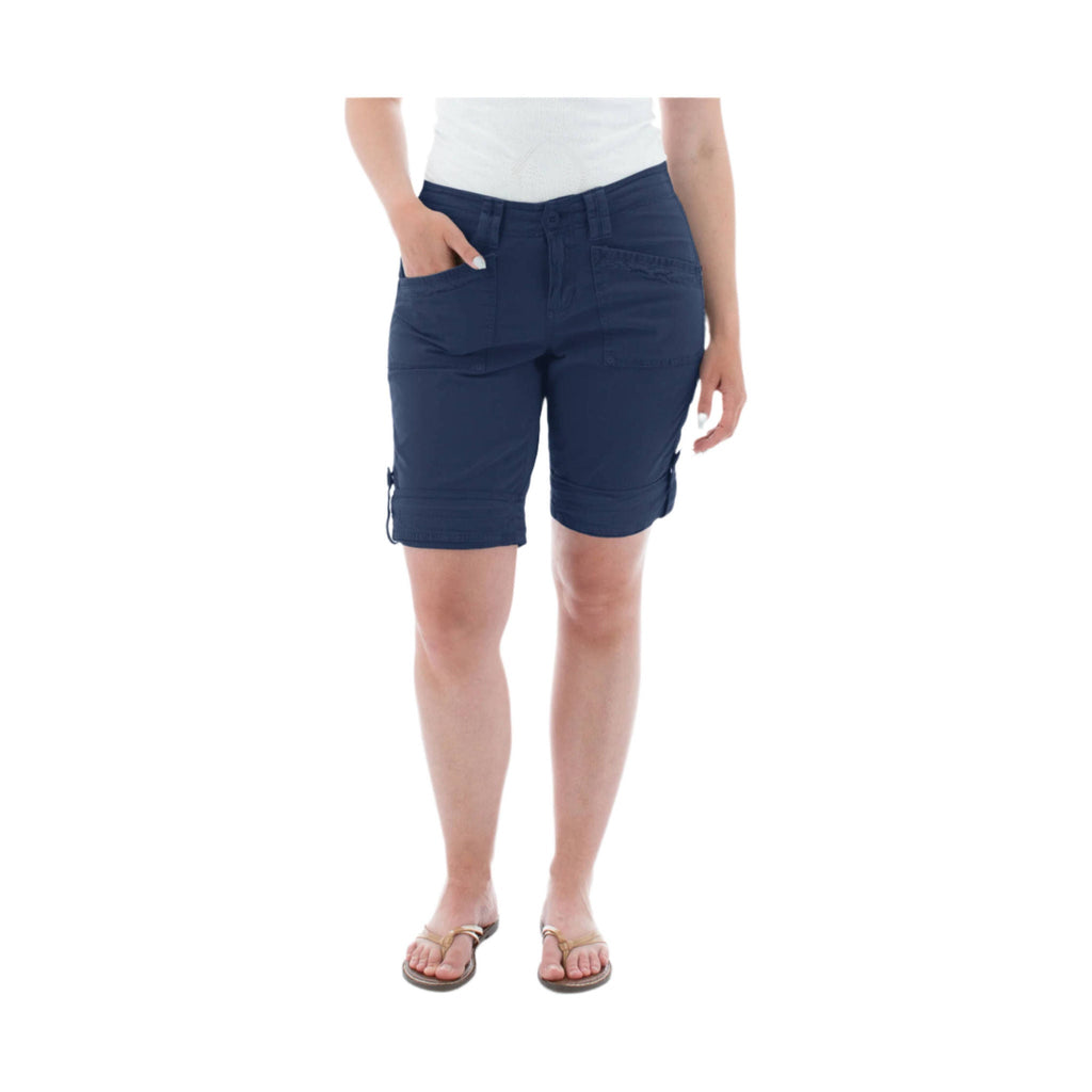 Aventura Women's Arden Roll Up Organic Short - Insignia Blue - Lenny's Shoe & Apparel