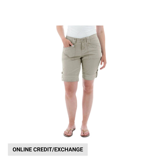 Aventura Women's Arden Roll Up Organic Short - Quarry - Lenny's Shoe & Apparel