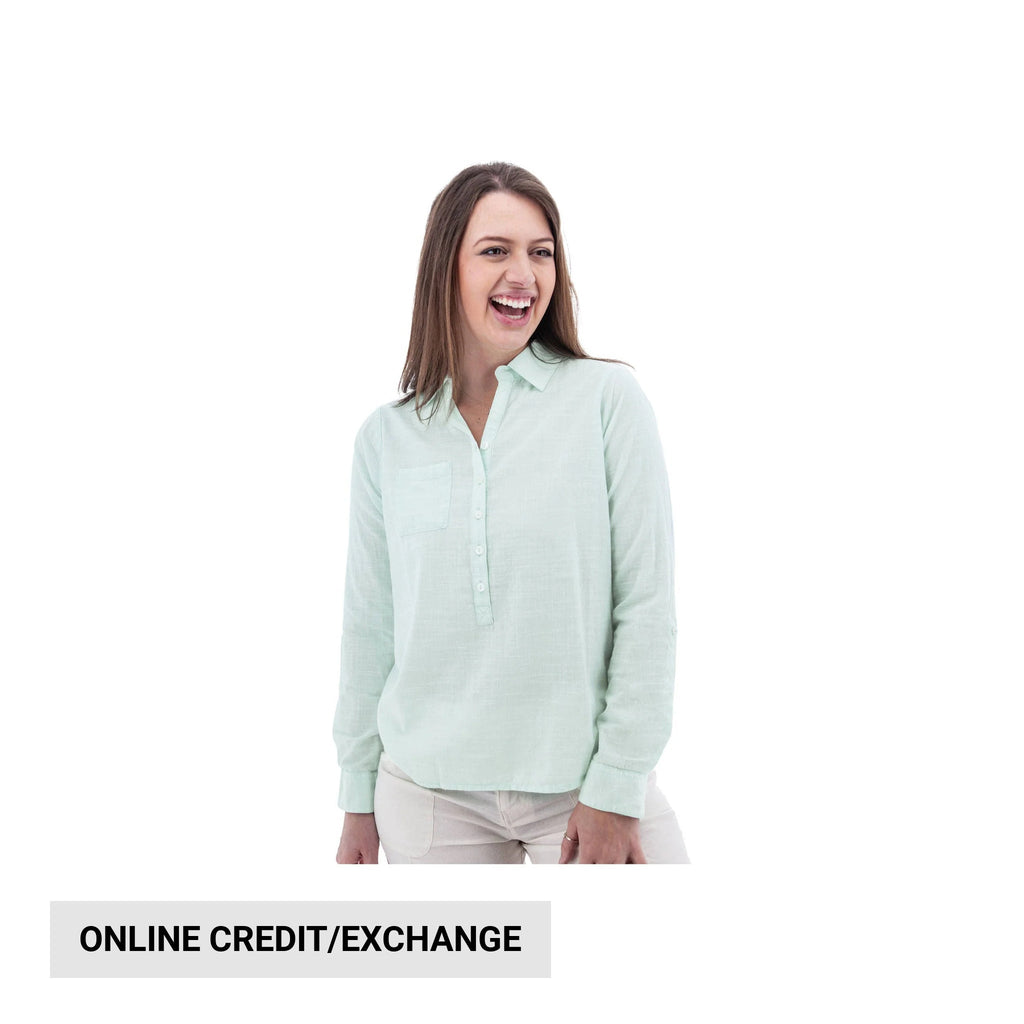 Aventura Women's Devon Popover Top - Fair Aqua - Lenny's Shoe & Apparel