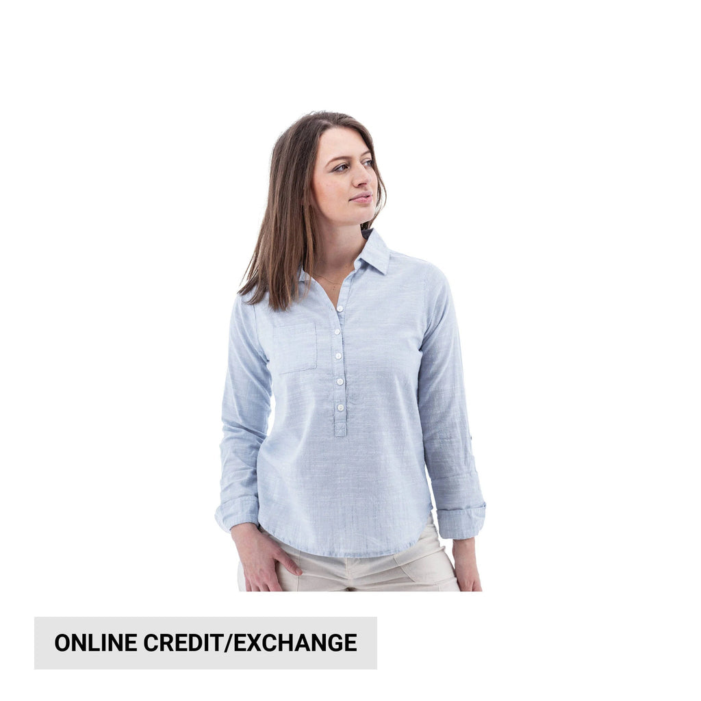 Aventura Women's Devon Popover Top - Forever Blue - Lenny's Shoe & Apparel