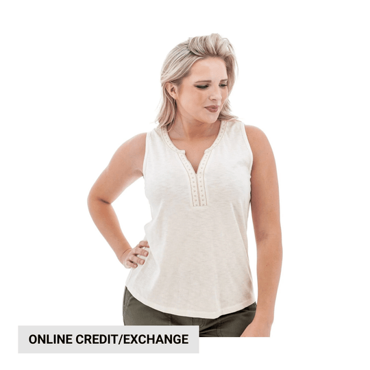 Aventura Women's Ellis Tank Top - Egret - Lenny's Shoe & Apparel