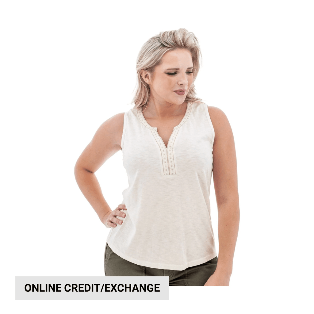 Aventura Women's Ellis Tank Top - Egret - Lenny's Shoe & Apparel