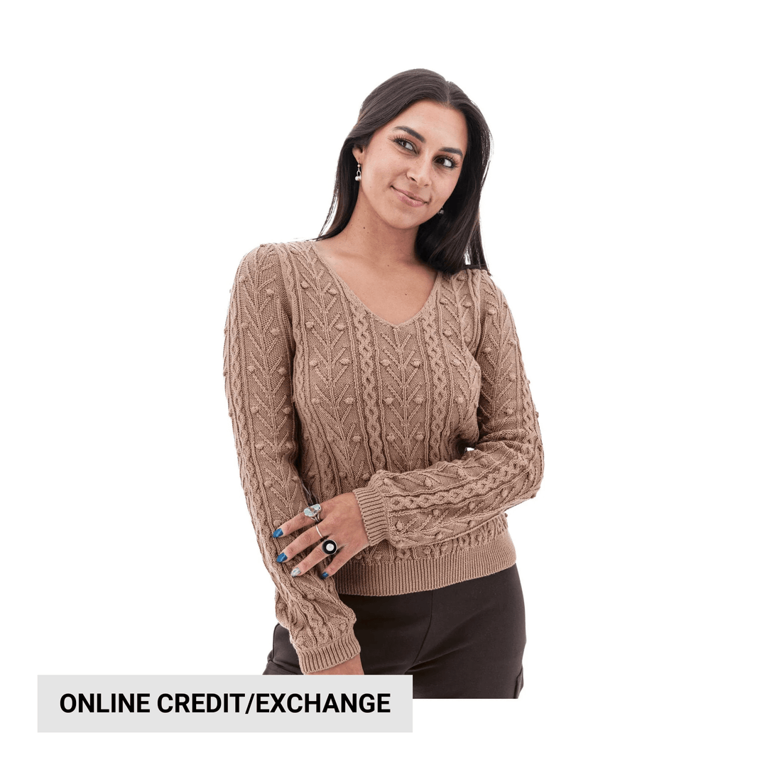 Aventura Women's Kincade Organic Cotton Sweater - Chanterelle - Lenny's Shoe & Apparel
