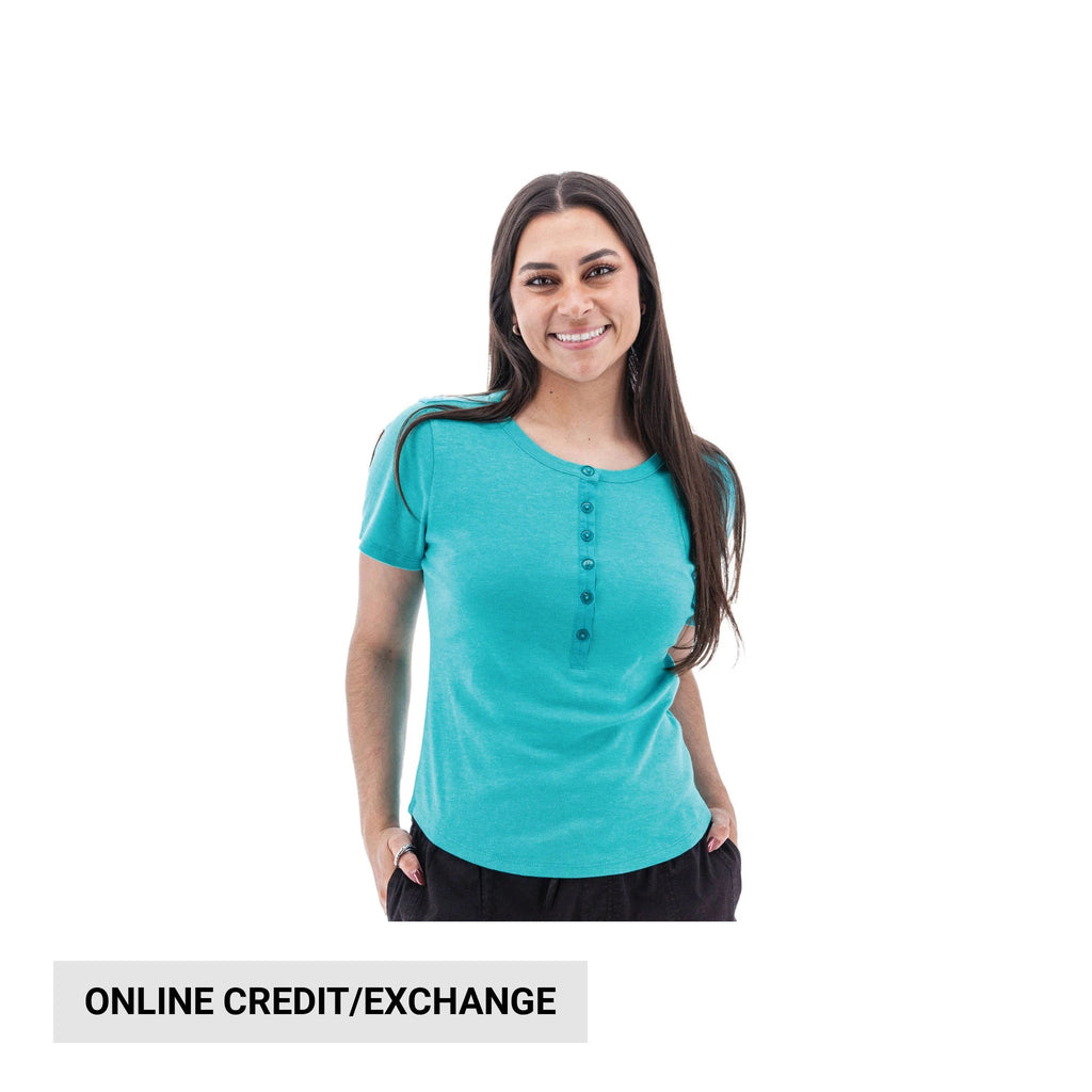Aventura Women's Sandia Henley Tee - Ceramic - Lenny's Shoe & Apparel