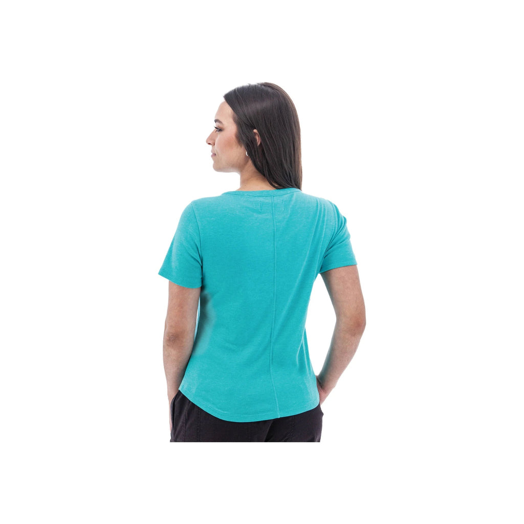 Aventura Women's Sandia Henley Tee - Ceramic - Lenny's Shoe & Apparel