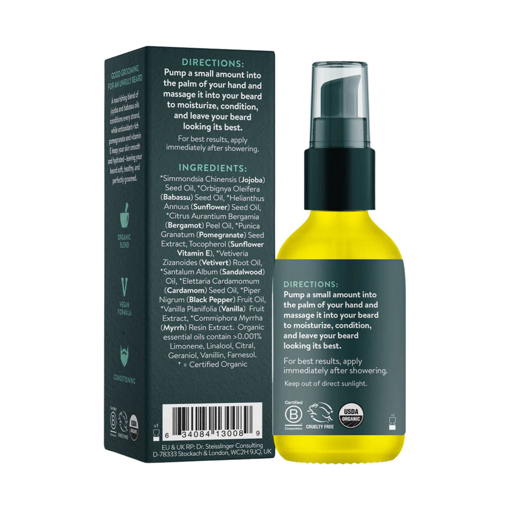Badger Beard Organic Oil - Lenny's Shoe & Apparel