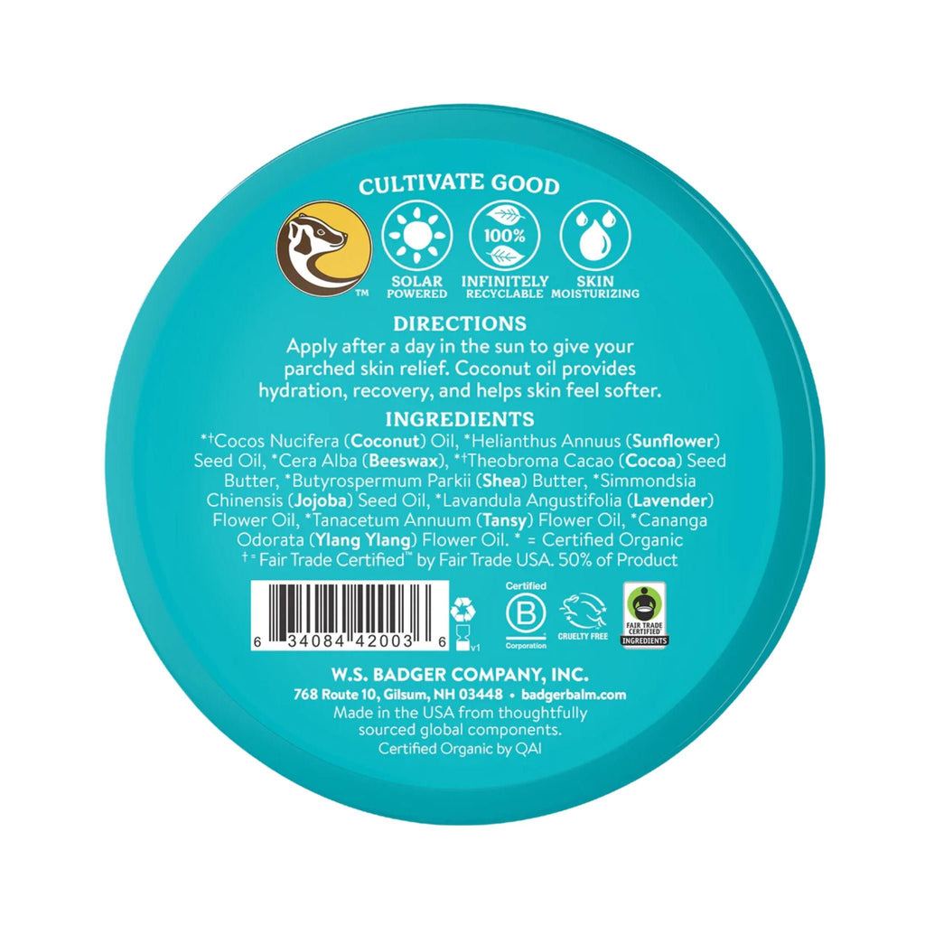 Badger Coconut After Sun Balm - Lenny's Shoe & Apparel