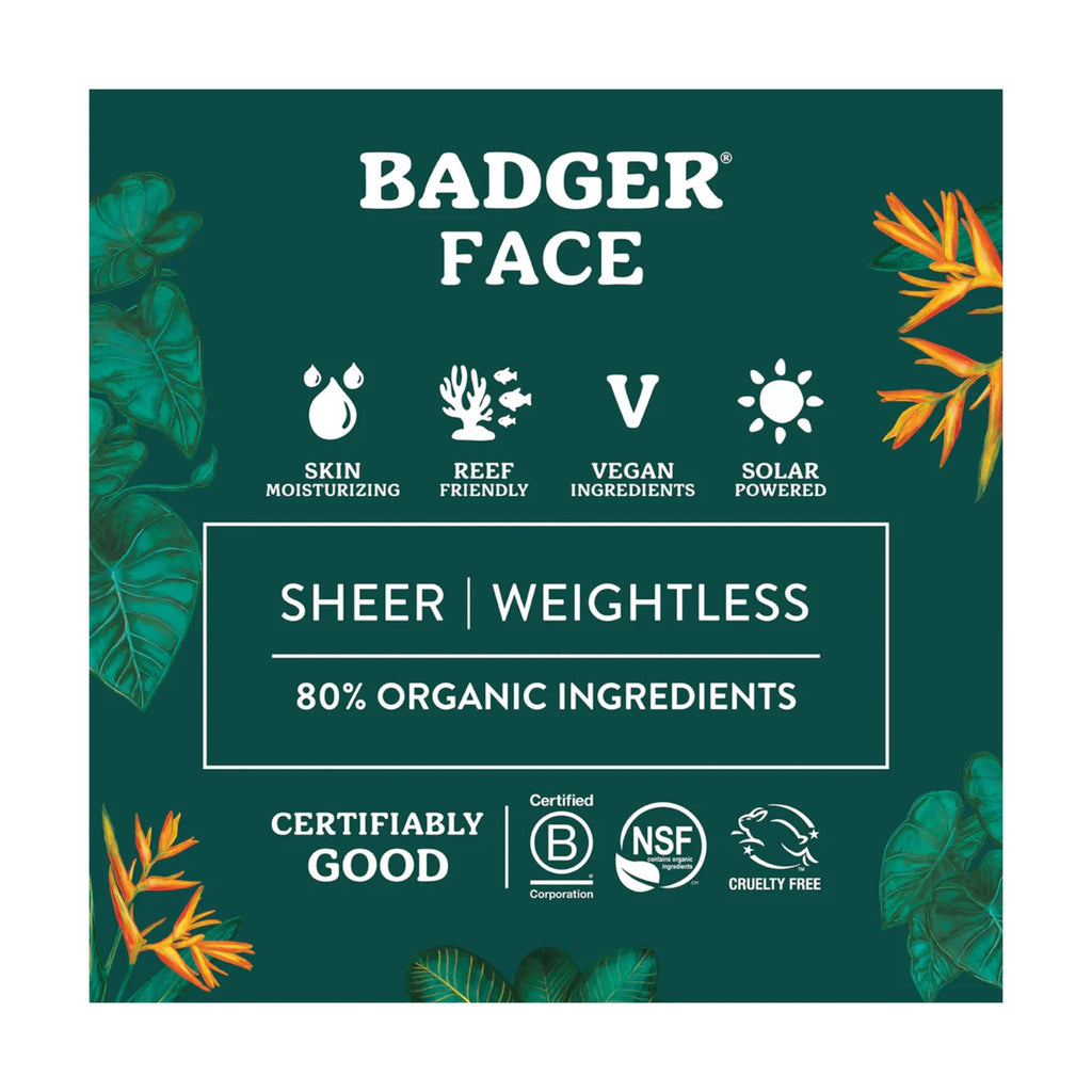 Badger Face Mineral Sunscreen 1.7oz SPF 30 - Lenny's Shoe & Apparel